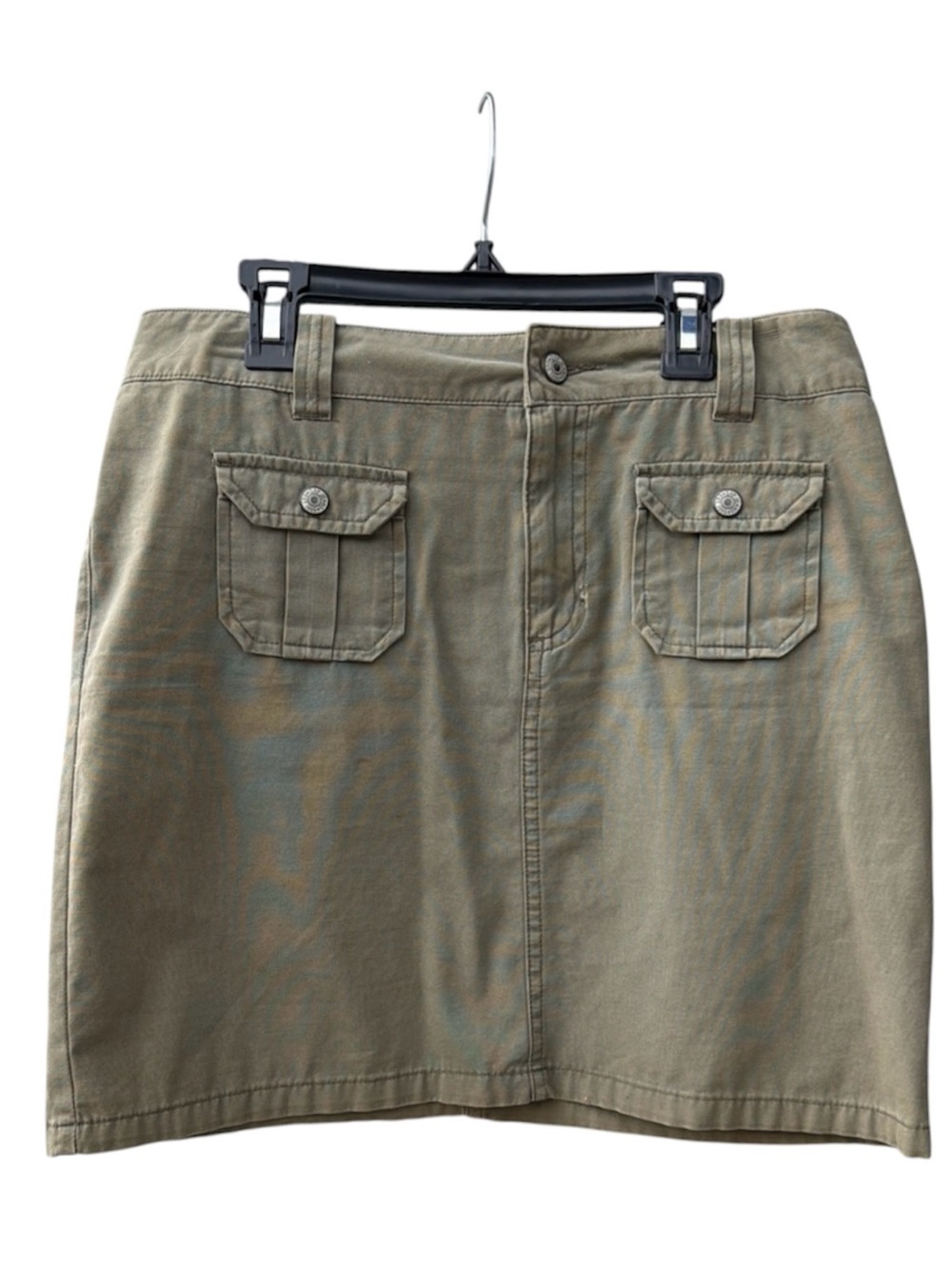 VINTAGE Gap Factory Olive Cargo Mini Skirt  WM SZ 4